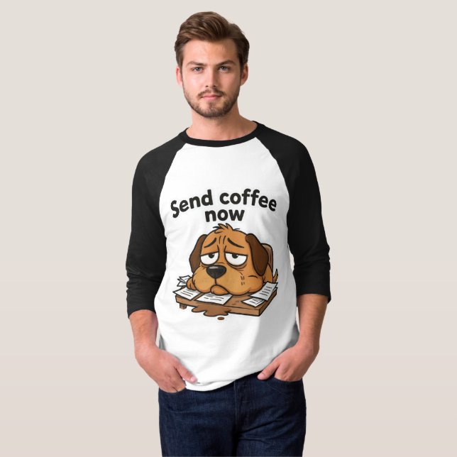Camiseta de dibujos animados del meme del perro va (Anverso completo)