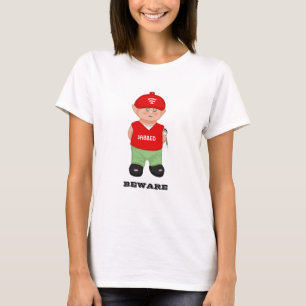 Camiseta de dibujos animados divertida y moderna