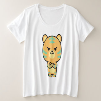 Camiseta de dibujos animados Kawaii linda naranja