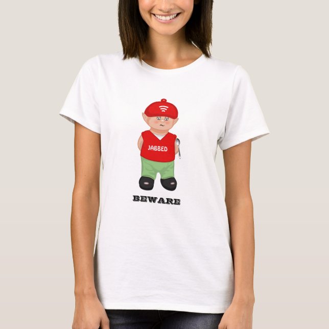 Camiseta de dibujos animados moderna divertida y p (Anverso)