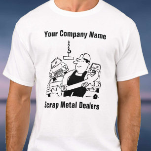 Camiseta de dibujos animados para comerciantes de