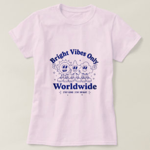 Camiseta De Dibujos Animados Positivos Y Divertido