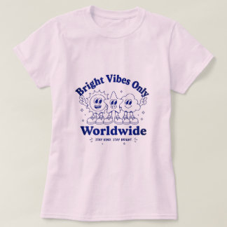 Camiseta De Dibujos Animados Positivos Y Divertido