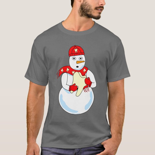 Camiseta De Diente De Snowman (Anverso)