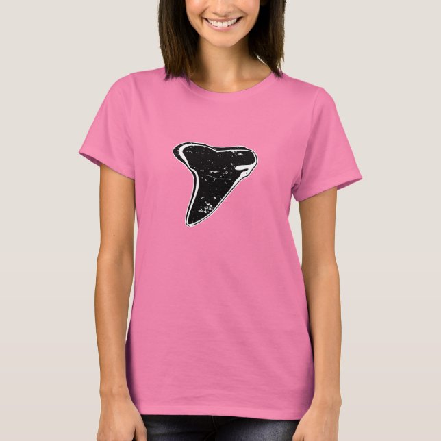 Camiseta de diente de tiburón para mujeres (Anverso)