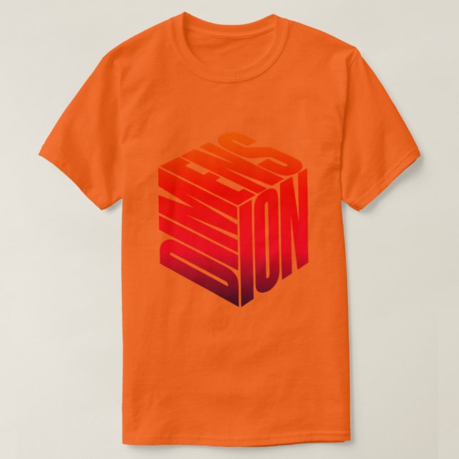 Camiseta de dimensión (Diseño del anverso)