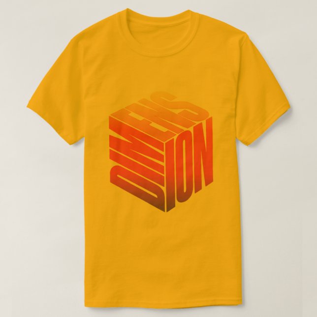 Camiseta de dimensión (Diseño del anverso)