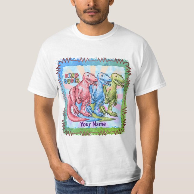 Camiseta de Dino Dudes Dinosaurs (Anverso)