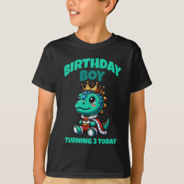 Camiseta de Dino para Cumpleaños - Cumpliendo 3 Ho