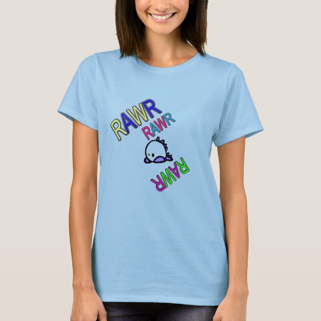Camiseta de dino RAWR (Anverso)
