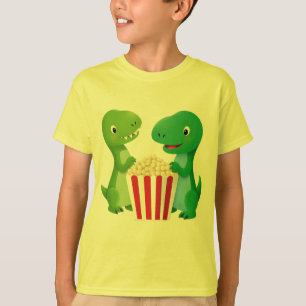 Camiseta de Dino y palomitas para niños