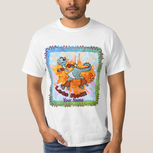Camiseta de Dinosaur Skater (Anverso)