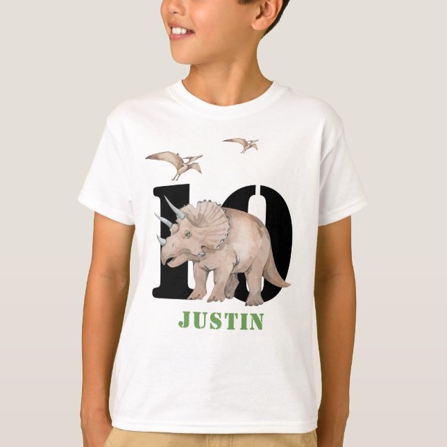 Camiseta de Dinosaur Triceratops (Anverso)
