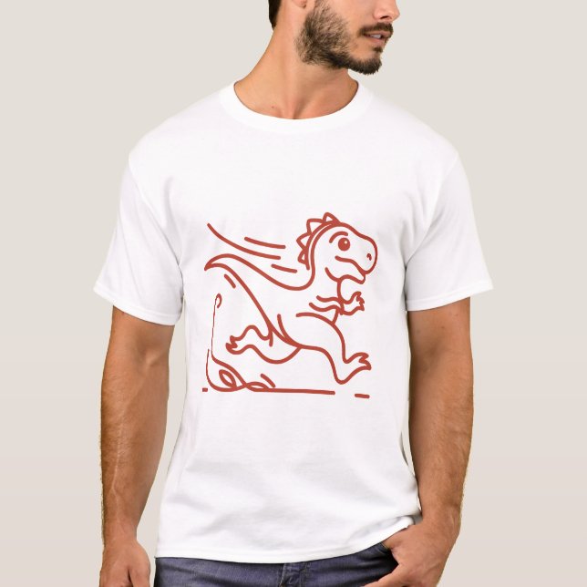 Camiseta de dinosaurio (Anverso)