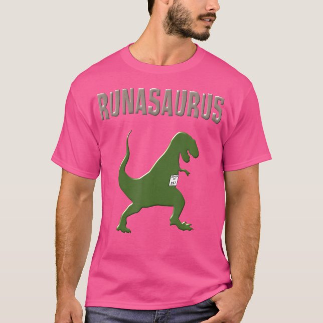 Camiseta De Dinosaurio Corriendo Rex Corriendo Cam (Anverso)