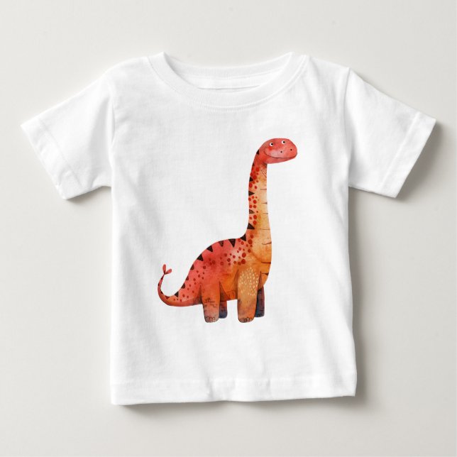 Camiseta de Dinosaurio de Dibujos Animados Lindo – (Anverso)