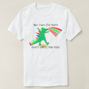Camiseta de Dinosaurio de Fiesta Hasta que Vomites