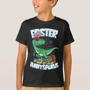 Camiseta de dinosaurio de Pascua Bunny Egg Hunt Ni