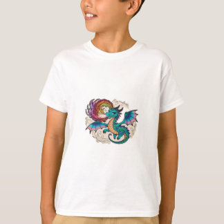 Camiseta de dinosaurio en color blanco