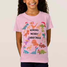 Camiseta de Dinosaurio Feliz Navidad HoHoHo