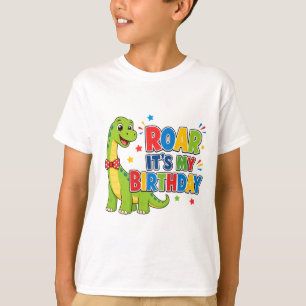 Camiseta de dinosaurio lindo para niños - Rugir es