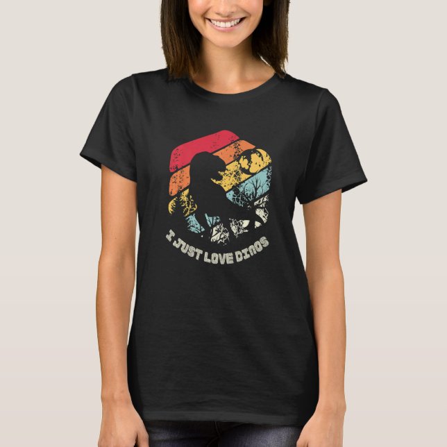 Camiseta de dinosaurio, me encantan los Dinos, el  (Anverso)