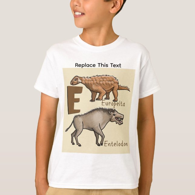 Camiseta de dinosaurio o animal prehistórico (Anverso)