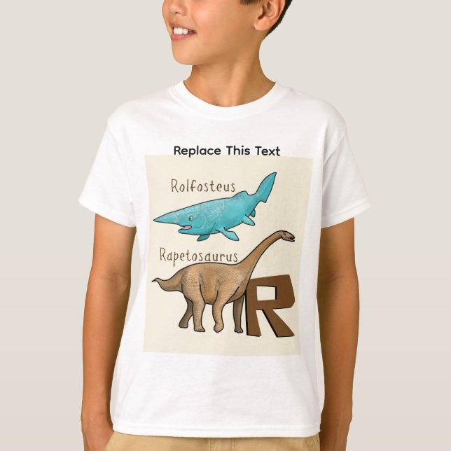 Camiseta de dinosaurio o animal prehistórico (Anverso)