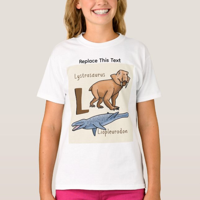 Camiseta de dinosaurio o animal prehistórico (Anverso)