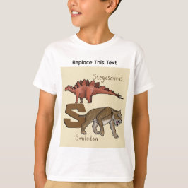 Camiseta de dinosaurio o animal prehistórico