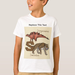 Camiseta de dinosaurio o animal prehistórico