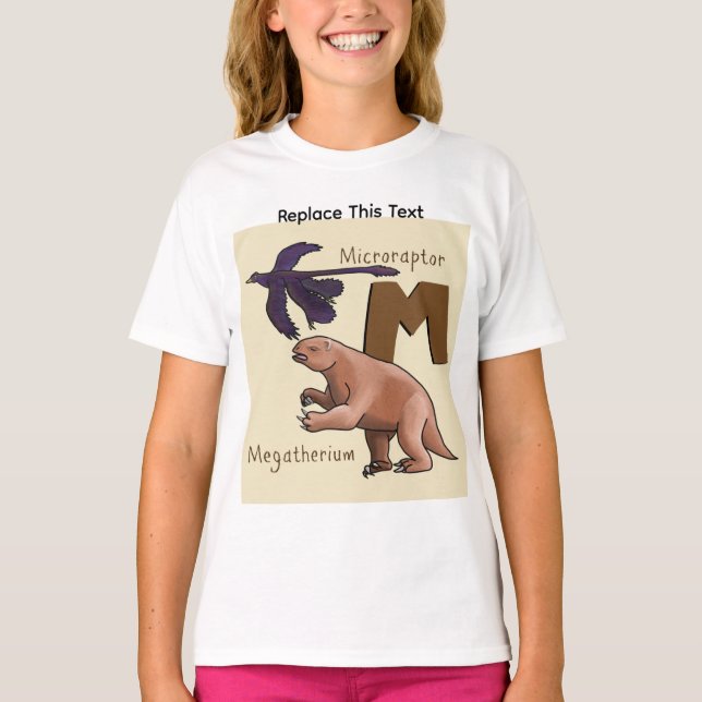 Camiseta de dinosaurio o animal prehistórico (Anverso)