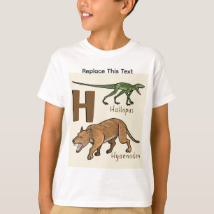 Camiseta de dinosaurio o animal prehistórico