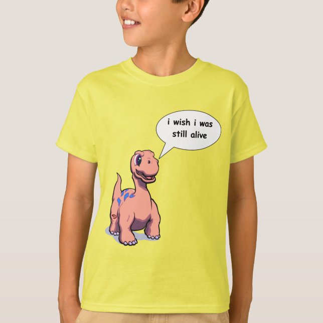 camiseta de dinosaurio para su hijo (Anverso)