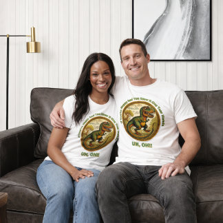 Camiseta de Dinosaurio Si Estás Feliz