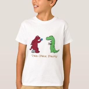 Camiseta de dinosaurios, amantes del té "Tea-Rex" 