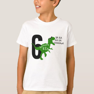 Camiseta de dinosaurios de cumpleaños personalizad