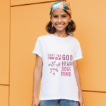Camiseta de Dios Amor<br><div class="desc">Camiseta cristiana para chicas con cita de Mateo 22:37 "Ama al Señor Tu Dios con todo tu corazón y con todo tu alma y con toda tu mente" en caligrafía mixta y tipografía minimalista. Este diseño moderno y moderno es la declaración perfecta de regalo y moda. #cristiano #religión #Escrituras #fe...</div>