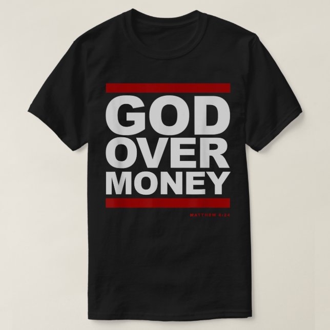 Camiseta de Dios sobre el dinero (Diseño del anverso)