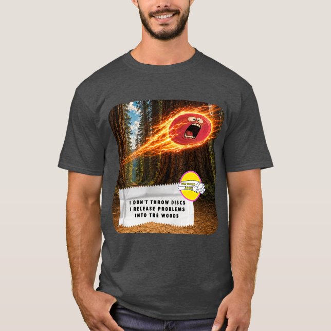 Camiseta de Disc Golf de Chistes de Envolturas de  (Anverso)