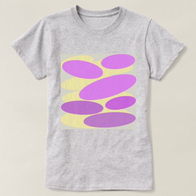 Camiseta de disco de lavanda (Diseño del anverso)