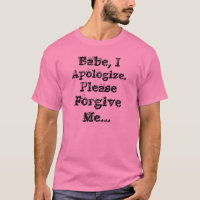 Camiseta de disculpa (rosa)