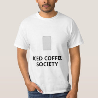 camiseta de diseñador de café con hielo