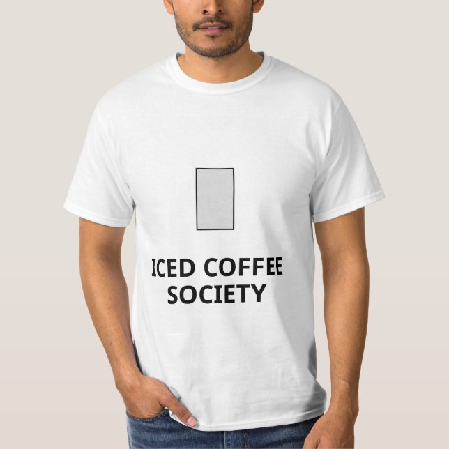 camiseta de diseñador de café con hielo (Anverso)