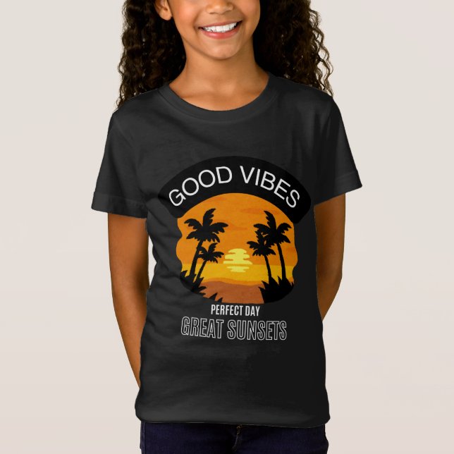 Camiseta de diseñador de Sun Set (Anverso)