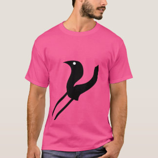 Camiseta de diseño abstracto inspirada en aves úni
