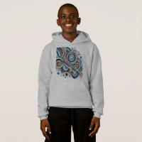 Camiseta de diseño artístico de la paleta arcoiris