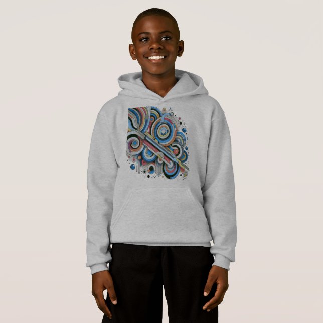 Camiseta de diseño artístico de la paleta arcoiris (Anverso completo)