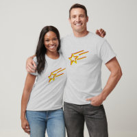 camiseta de diseño astronómico de estrellas