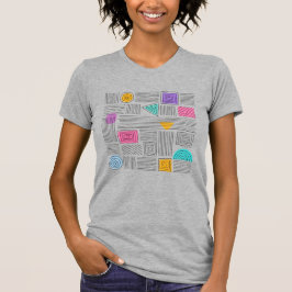 Camiseta de diseño auténtico y arte abstracto únic